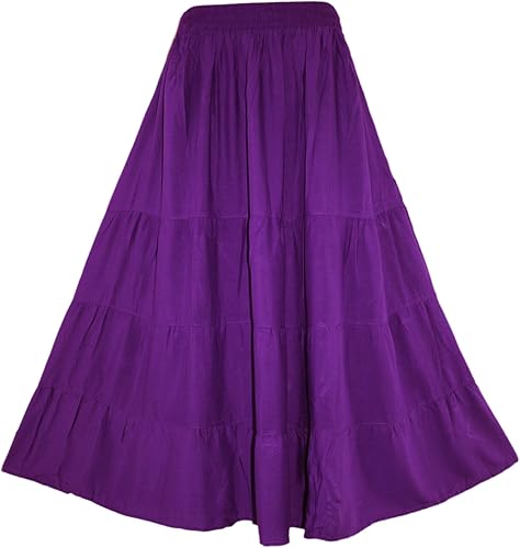 Miniatura 4 de Beautybatik BOHO falda larga en capas, diseño gitano