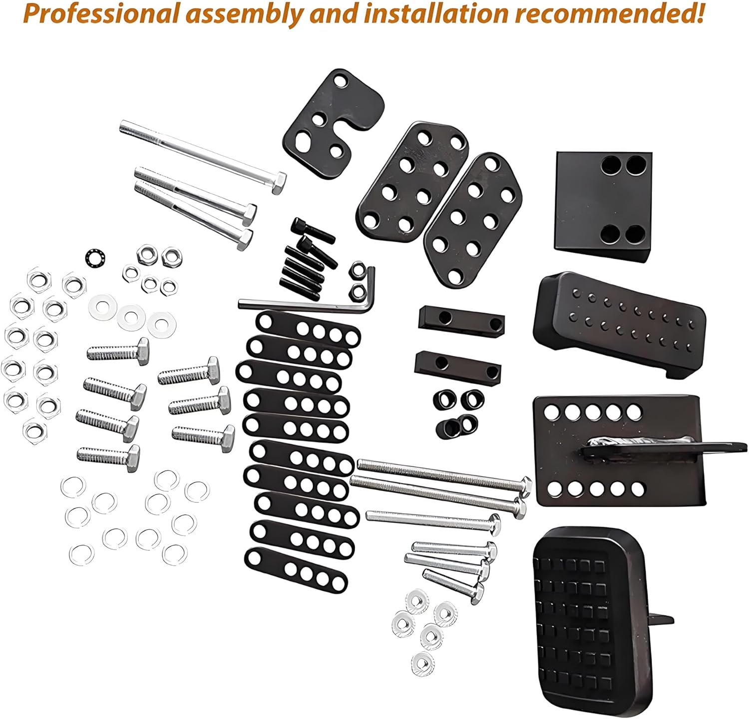 Brake & Gas Pedal Extenders, RQG Adjustable Brake Gas Go Kart Pedal Extender for Short People, Universal Pedal Extensions Fits Go Kart Sedan Truck