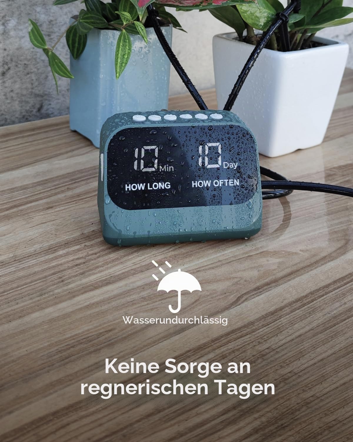 Automatisches Pflanzenbewässerungssystem, selbstbewässerndes Pflanzensystem, automatisches Tropfbewässerungsset mit programmierbarem Timer, LED-Display, USB-Strombewässerungssystem für Topfpflanzen