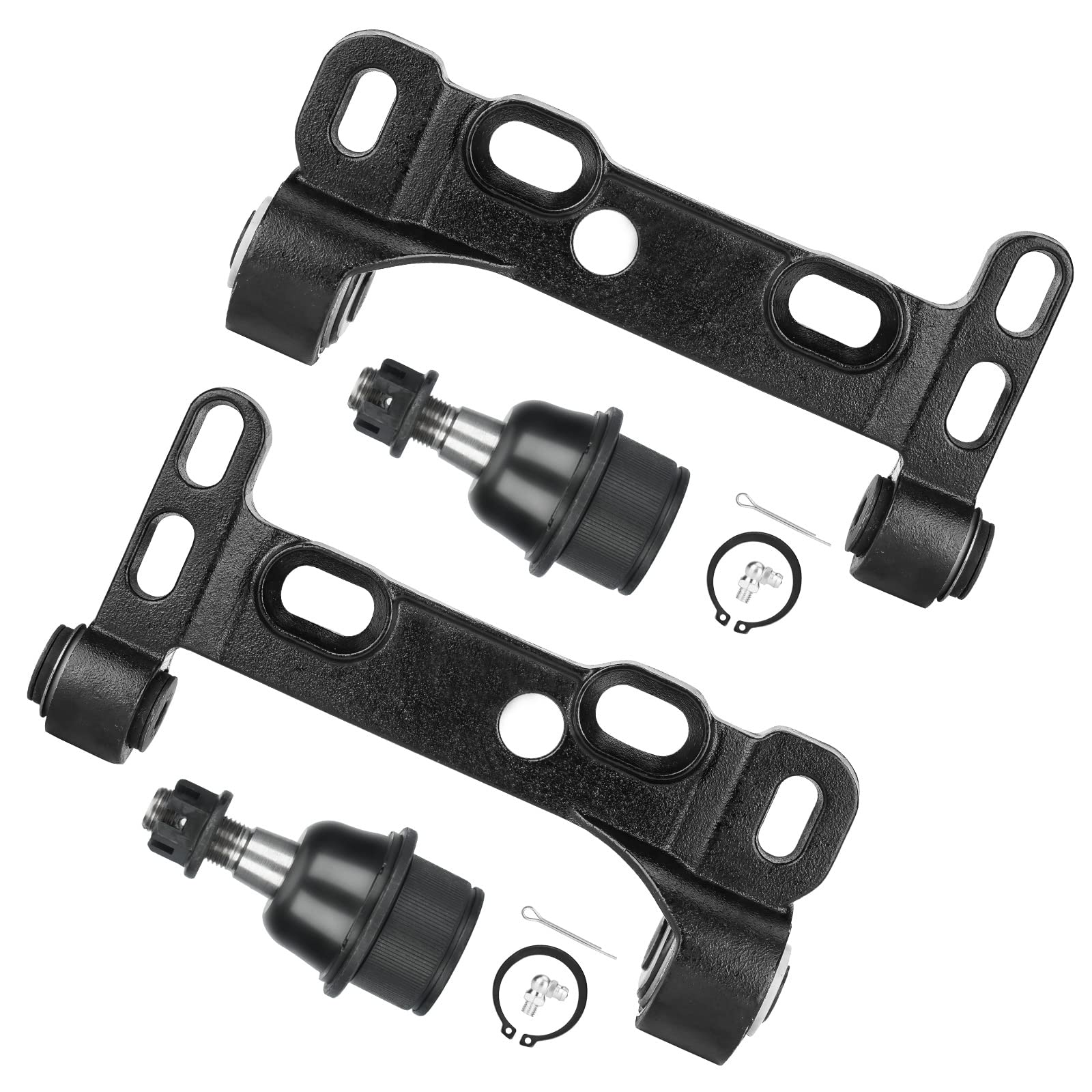 Front Lower Control Arms Ball Joints Suspension Kit for 2002-2009 Buick Rainier, Chevy SSR/Trailblazer, GMC Envoy, IsuzuAscender, Oldsmobile Bravada, Saab 9-7X (4pc set)