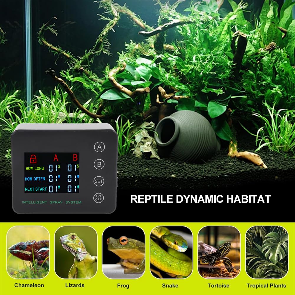 Reptile Humidifiers, Smart Misting System, Reptile Mister Automatic with Timer - Image 2