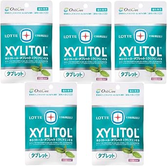 Dental ExclusiveLotte Oral Health! Xylitol Tablet Clear Mint 35g 5 Packs
