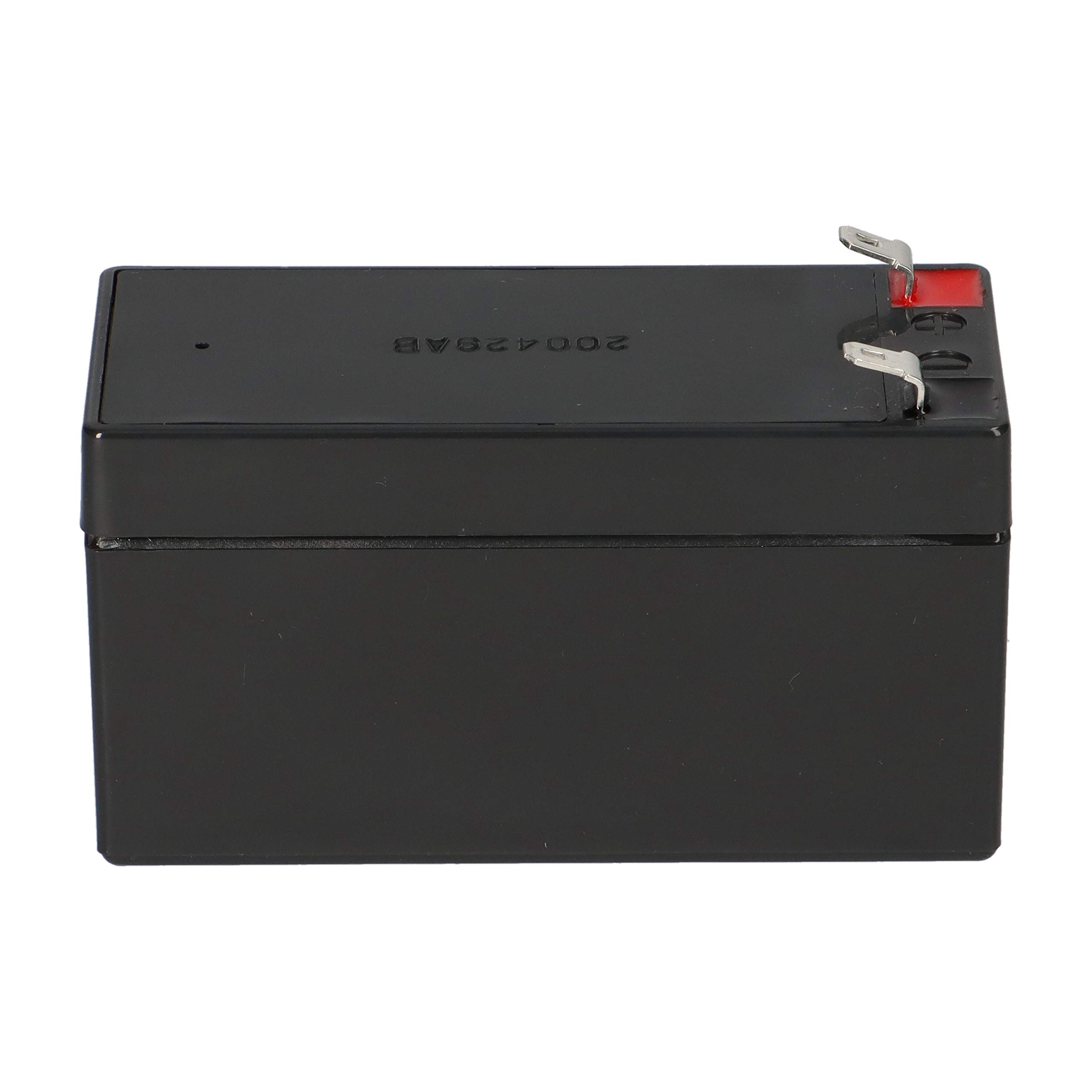 AKKUman Set WP1.2-12 – 12V 1,2Ah AGM-Batterie, Kompatibel Mit Vielen Marken, Für Alarmanlagen & Notlicht