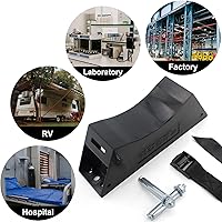 Vista 5 de Soporte para tanque de propano, soporte para cilindro de gas, soporte de pared de cilindro, soporte de cilindro de gas ABS con tornillos y cadena