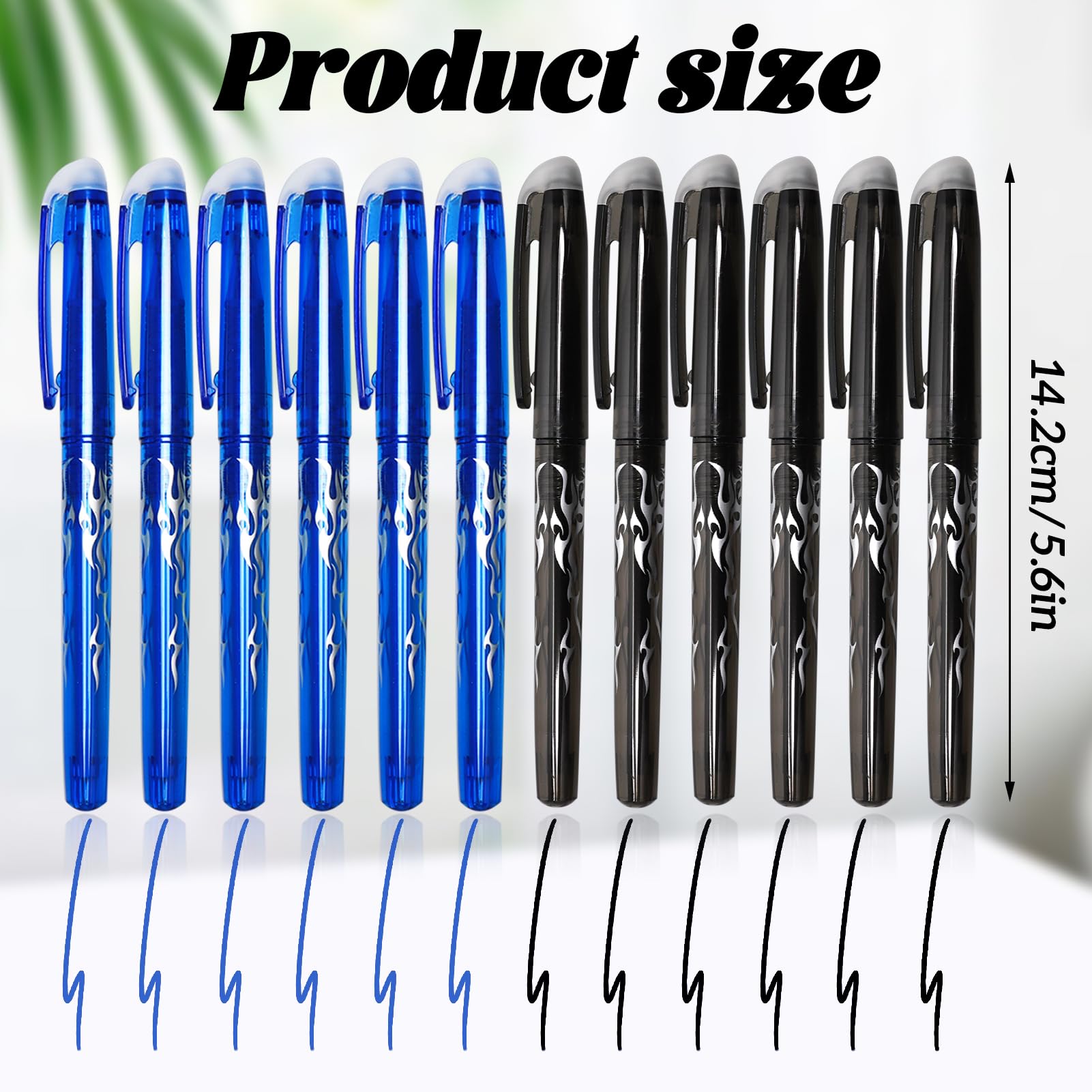 5 Bunte Gelstifte – 0,5 Mm Feine Spitze, Schnelltrocknend, Schwarze Tinte, Für Büro, Schule & Als Geschenk