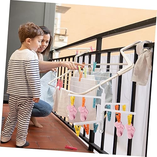 Miniatura 8 de STOBAZA Perchero giratorio de material de polipropileno resistente, 15 perchas que ahorra espacio para dormitorios