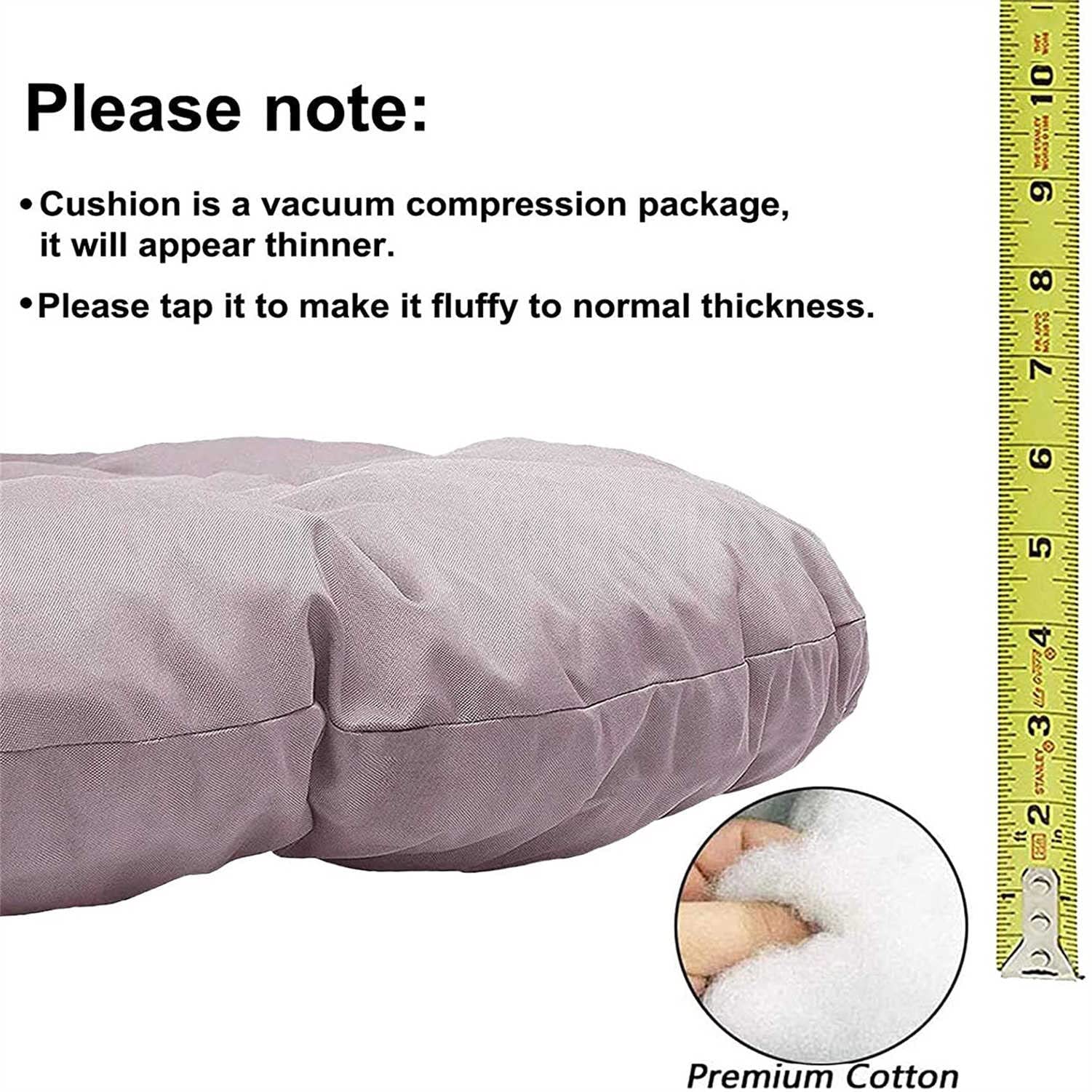 Miękka okrągła poduszka na krzesło do hamaka, huśtawki, gruba poduszka zastępcza, poduszka podłogowa dla dodatkowego komfortu