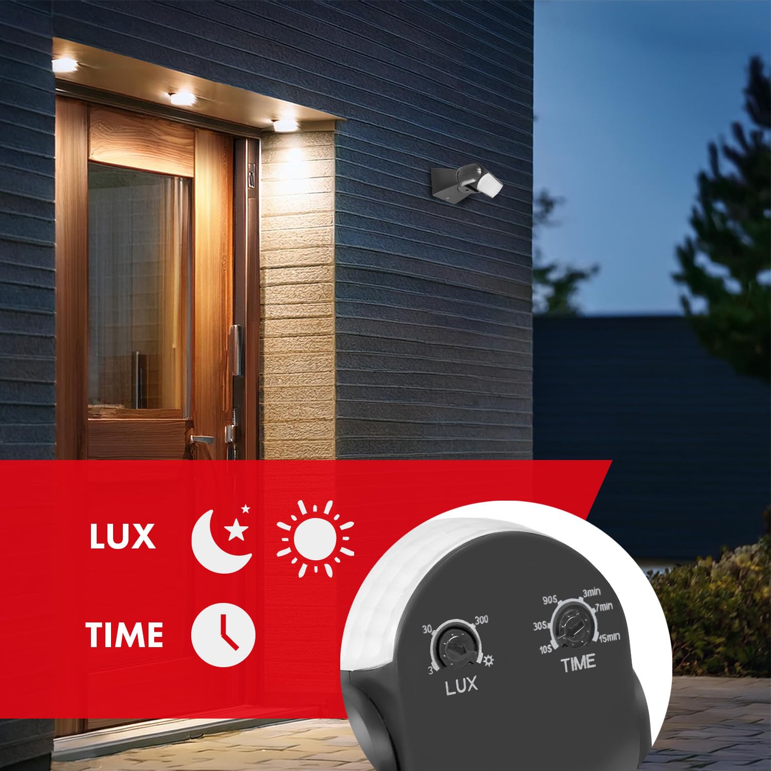 Maclean MCE201 GR Infrared PIR Motion Sensor Movement Detector IP65 Grey Range 12m - Image 3