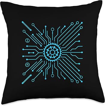 Circuit Engineer Geek Robotics Coding Throw Pillow