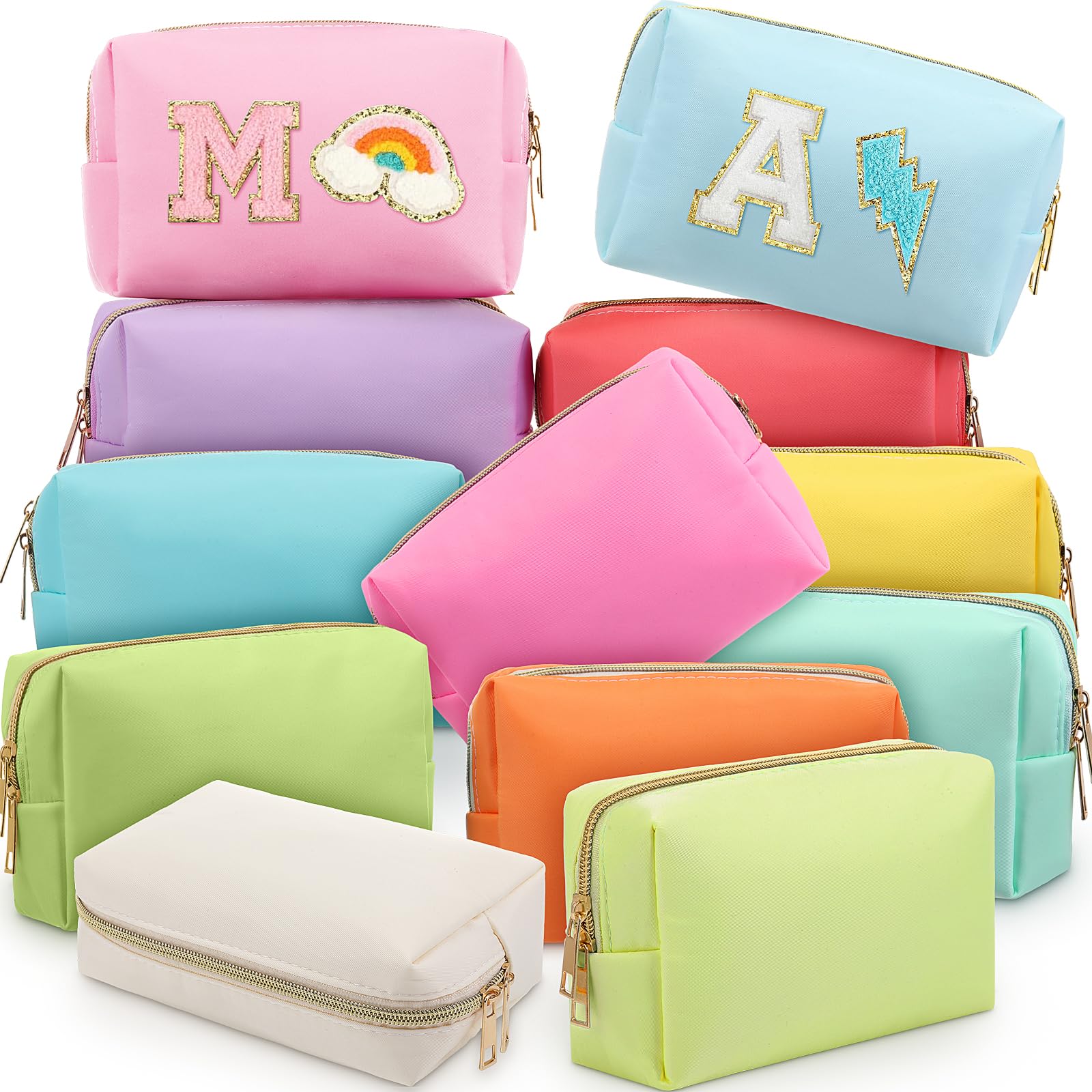 Kigeli Make-up-Tasche aus Nylon, Make-up-Tasche, adrett, Kosmetiktasche mit Reißverschluss, Make-up-Tasche für Damen, wasserdicht, Reise-Organizer, kleines Outdoor-Zubehör, Kulturbeutel,