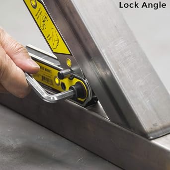 Strong Hand Tools MLA600 Adjustable Angle Magnetic Welding Square, Inside/Outside Magnets, Angle Setting Pin, Magnetic Pull Force 33 Lbs, Welding Square, 30-270 Angle, 6 Size