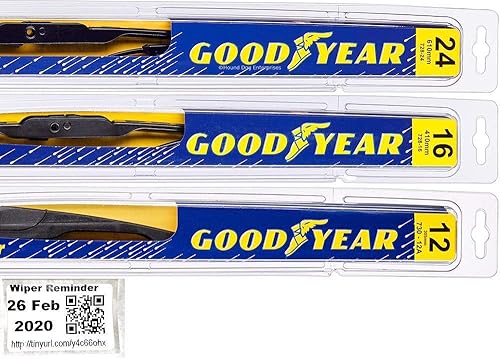 Juego de escobillas de limpiaparabrisas para Scion xA 2004-2006, para conductor, hoja del pasajero, hoja trasera y calcomanía de recordatorio