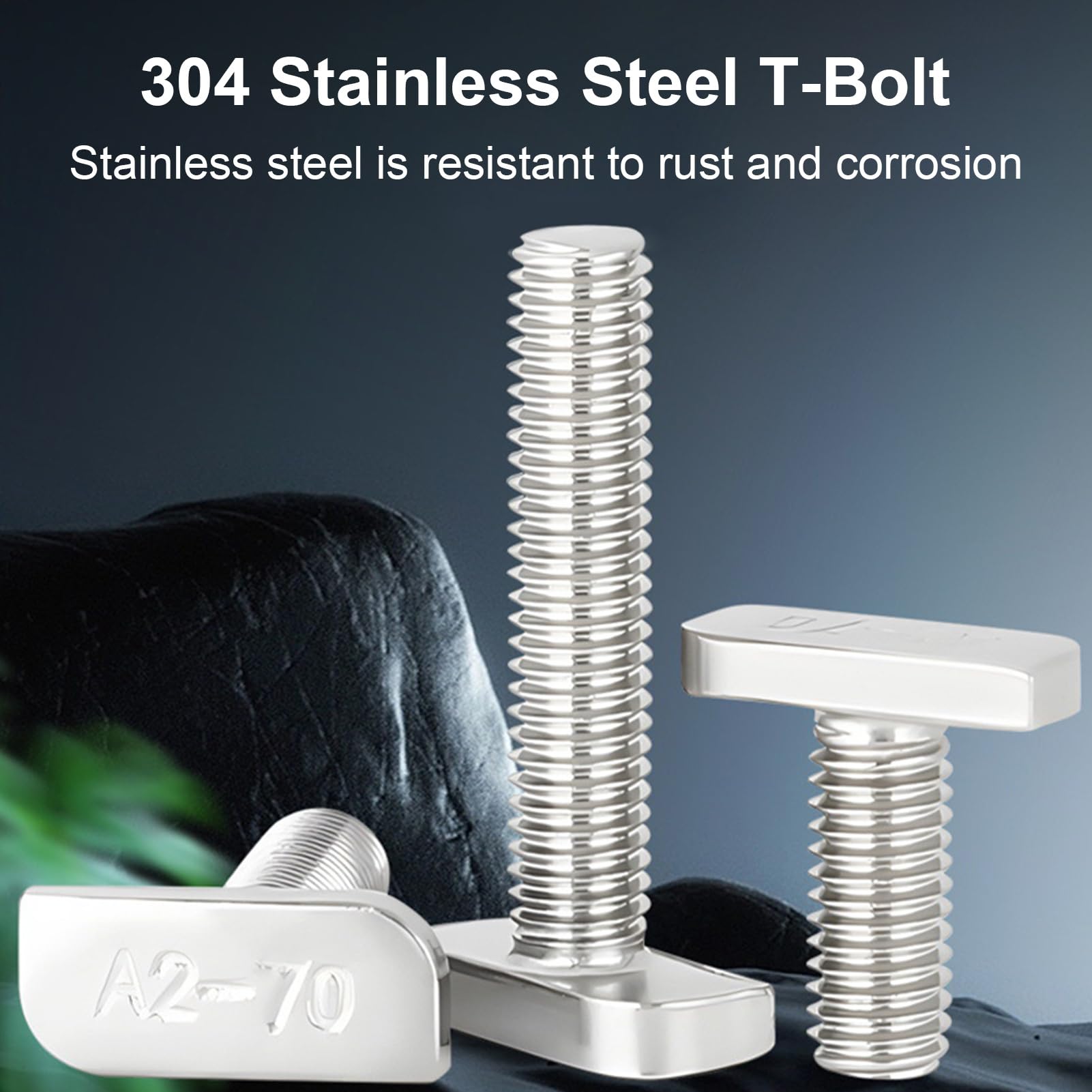 T-Slot Bolts Set, Hammer Head Screw, Sliding Track Hardware, Heavy-Duty Fastener Kit, Automotive Roof Rack Mounting System for Construction Workbench Installation 5.12x3.54x1.18 Inches