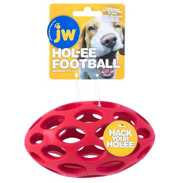 JW JW43119 Juguete HOL-EE Roller Football Medium, Juguete para Perros Masticar Y Morder, M