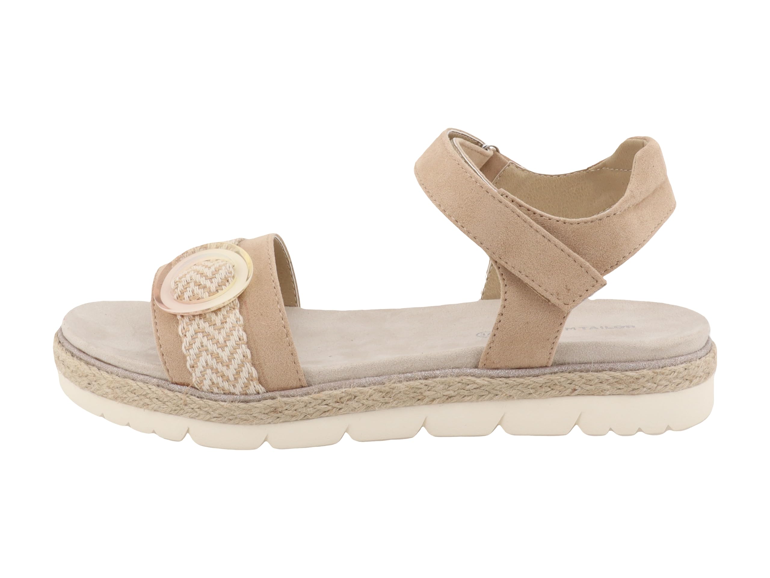 Sandale Tom Tailor femme bride ajustable confort de marche noir