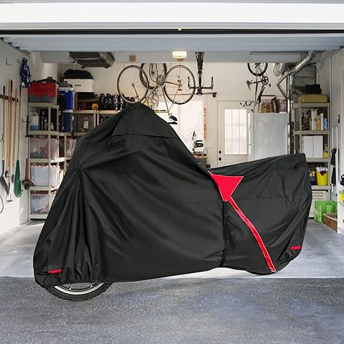 Miniatura 8 de XYZCTEM Funda de motocicleta de alta calidad de 18 capas impermeable para todo clima, resistente a la intemperie, protección solar UV, polvo,