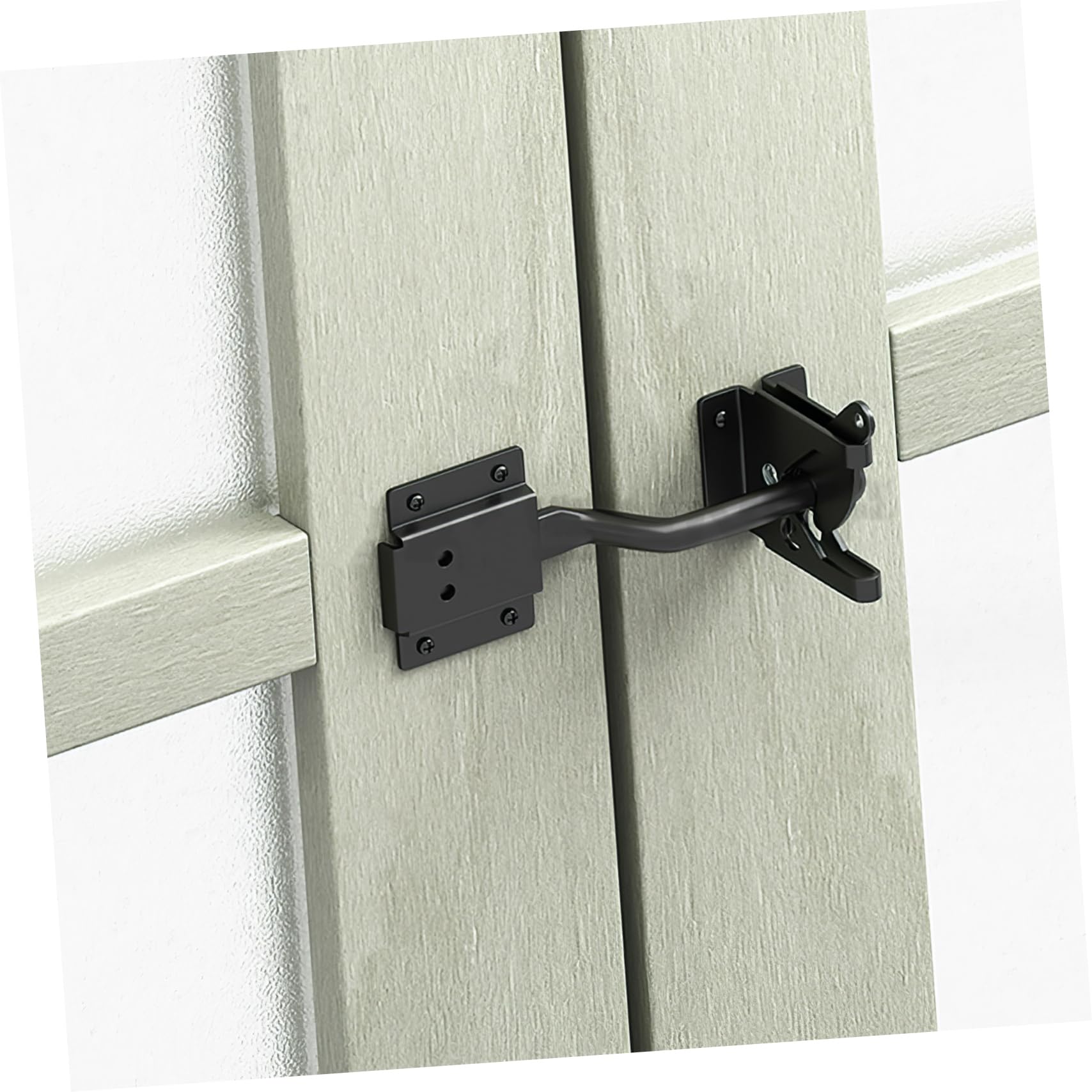 DOITOOL 5 Ensembles Clôture clôture charnière loquet fer loquet galvanisé galvanisé loquet serrure boucle de porte gond extérieur lock renfort de porte portillon loquet de porte de clôture