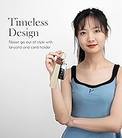 Vista 3 de SENLLY Cordón de pulsera, soporte elástico para llavero, diseño elástico original anticaída, R001a Beige