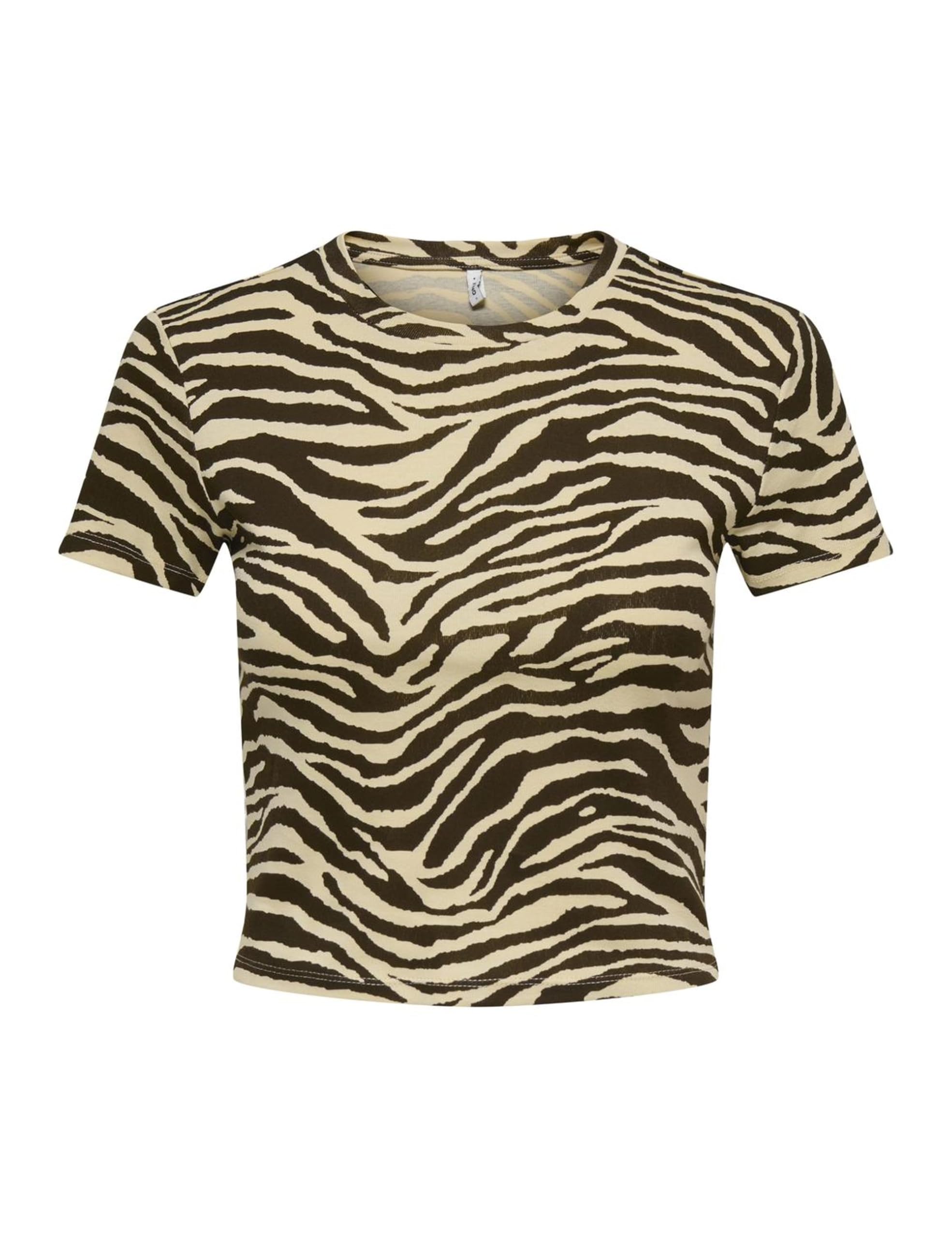 ONLY Onlelina Life S/S AOP Top JRS, Sandshell, S