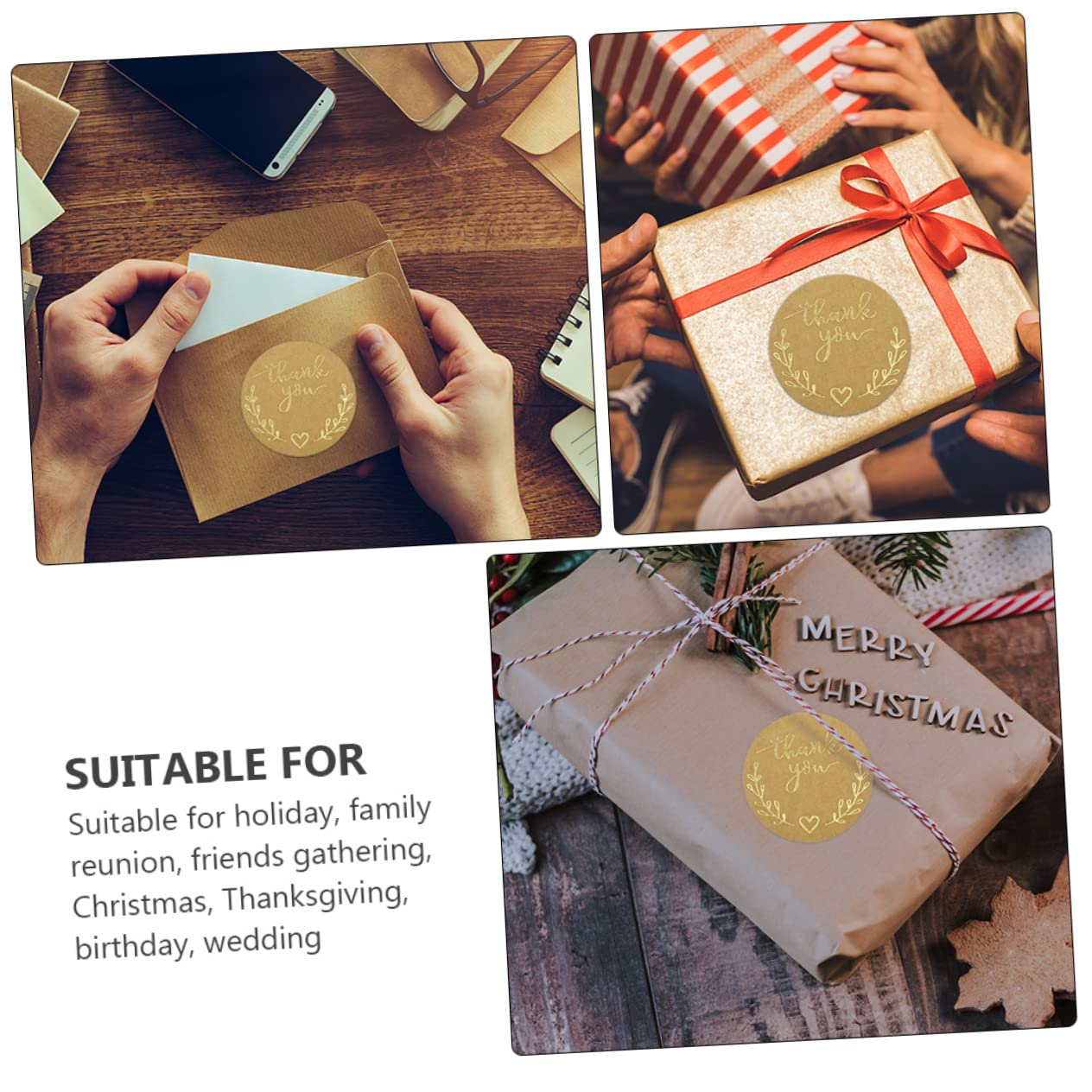Ciieeo 3 Set Di Adesivi Con Motivo Unico A Pois Per Sacchetti Da Forno Per Torte Etichette Decorative Per Sigillare Il Ringraziamento 2 * 3