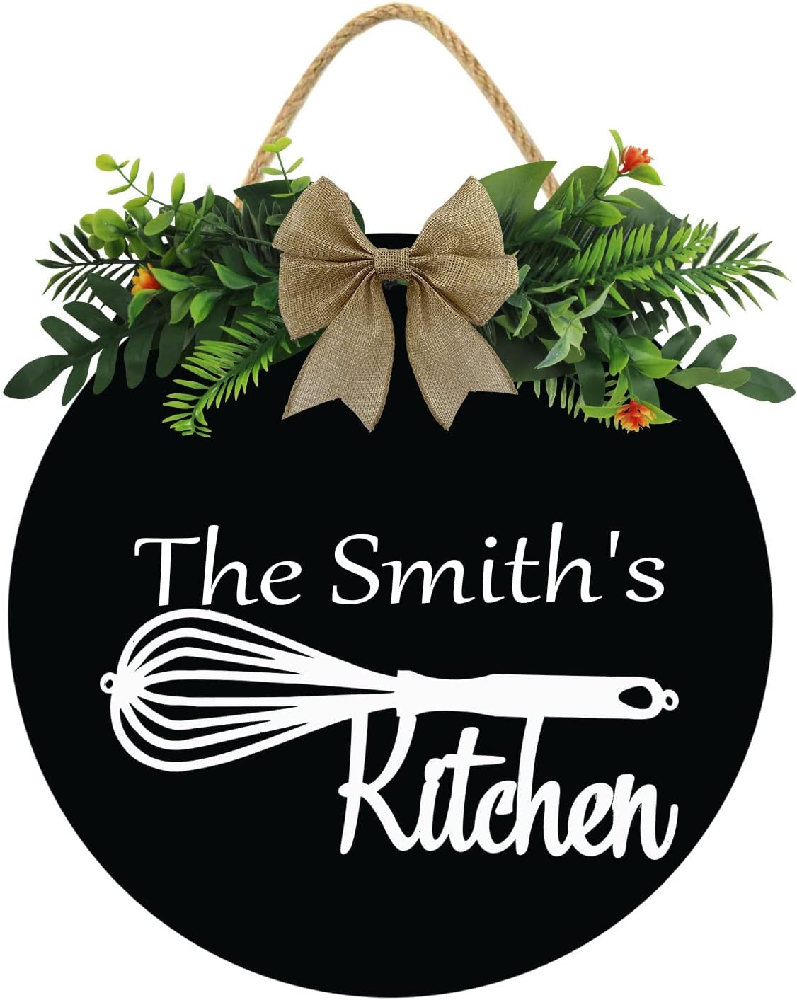 KPSheng Kitchen Name Sign Personalized Kitchen Sign for