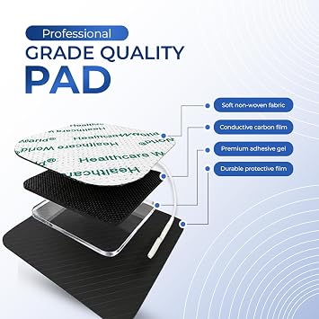 TENS Electrode Pads Pack of 16 Compatible with TPN Lloyds Tenscare Neurotrac Auvon TENS Machines Self-Adhesive Electrodes