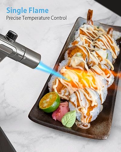 Miniatura 4 de RONXS Encendedor de antorcha encendedor multiusos con doble llama puedes cambiar una sola o doble para satisfacer todas tus necesidades antorcha de