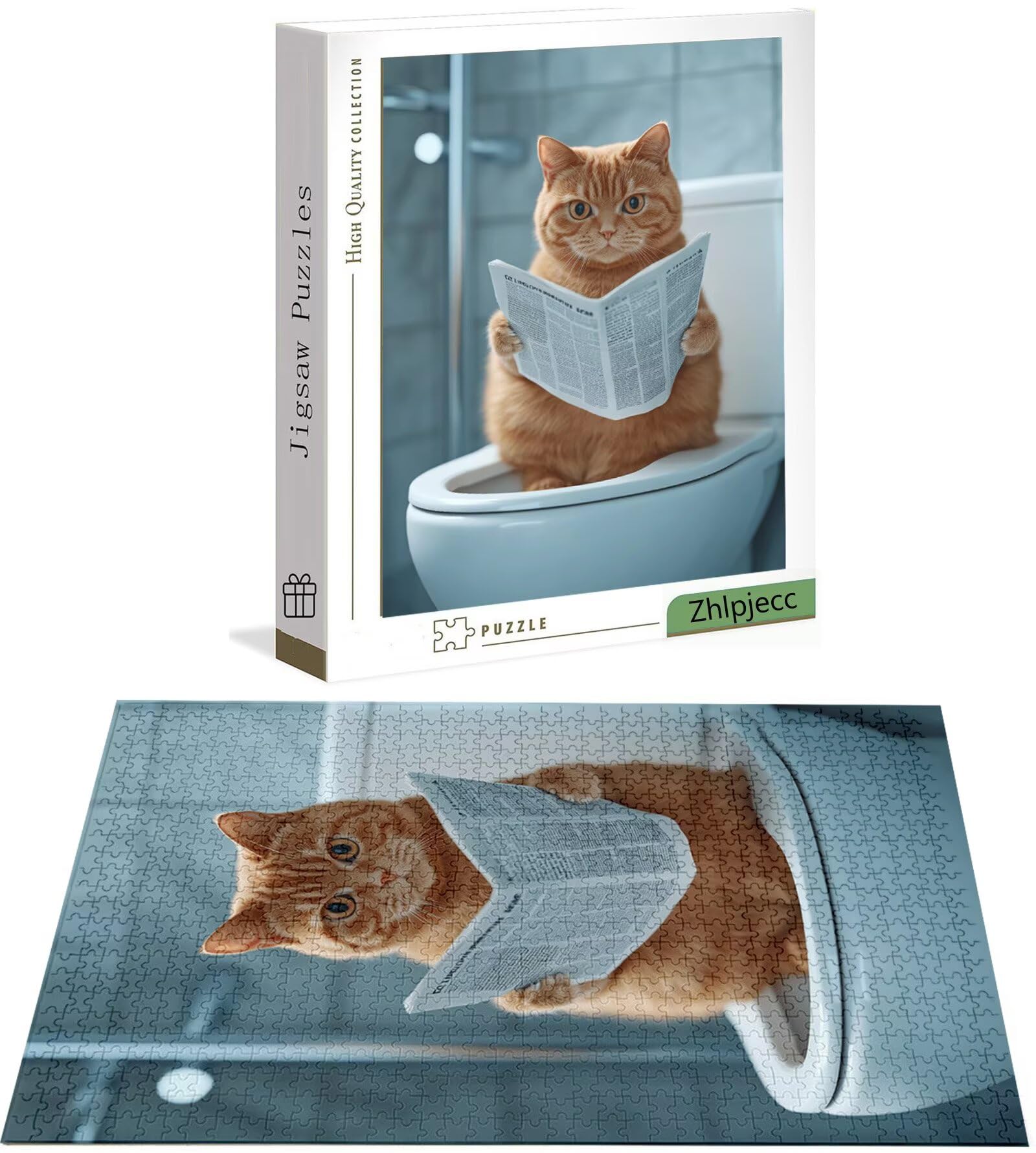 Puzzle 4000 Pièces Chat, Puzzle 4000 Pièces Adultes et Enfants, Puzzles Bois avec Une Boîte d'emballage Exquise, Jeu Éducatif Puzzles Animal, Noël Decoration Maison, Cadeau Femme, Cadeau Homme H-7030