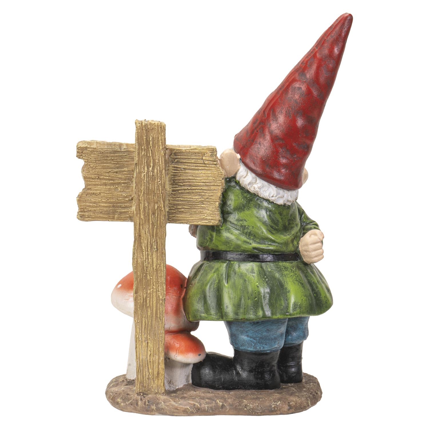 Garden Gnome with Shh-Quiet Sign Resin Figurine