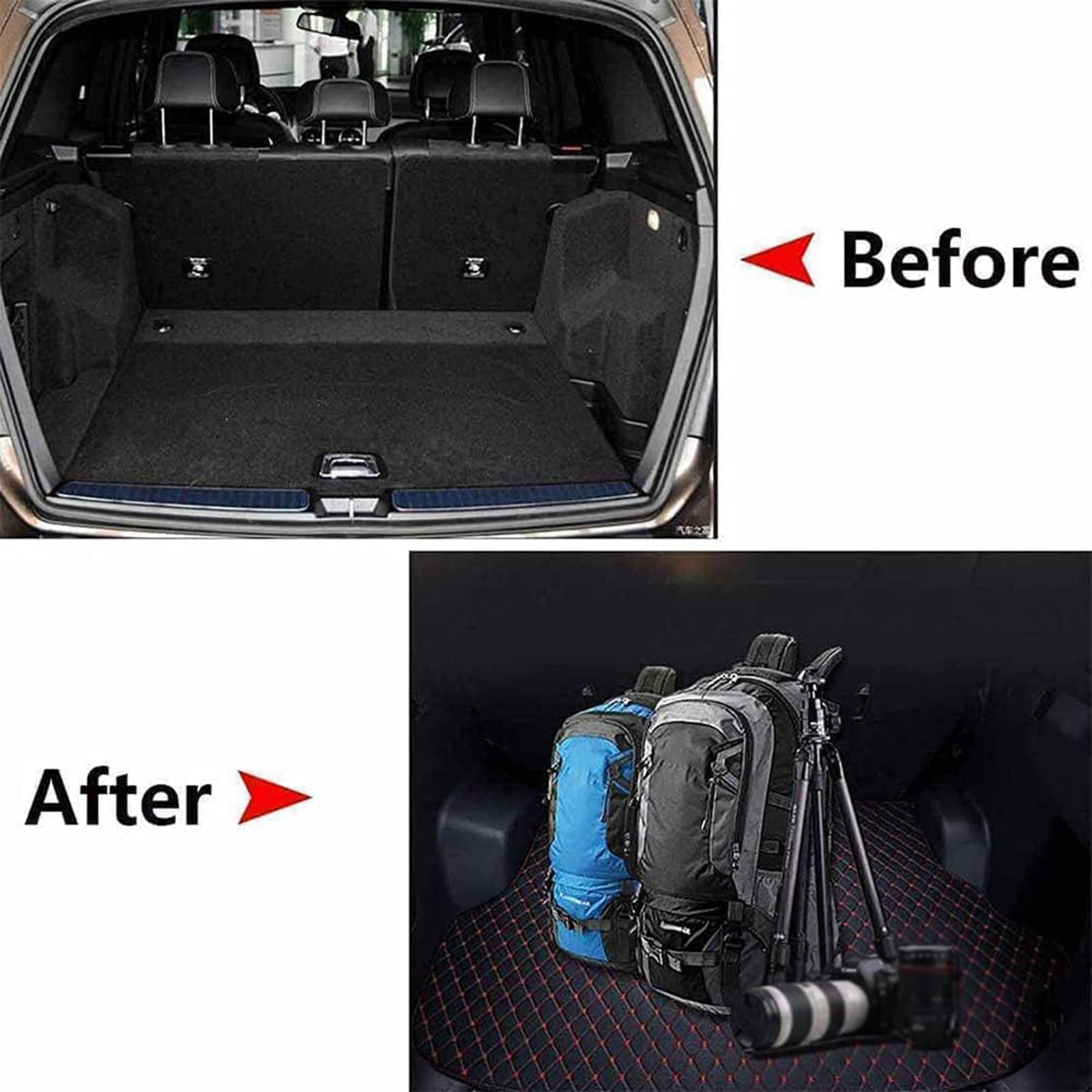 Coche Cuero Alfombrillas Maletero, para Nissan Juke Hybrid 2022 2023 2024 2025 Tronco Bandeja Protectora Funda Maletero Alfombra Antideslizante Accesorios