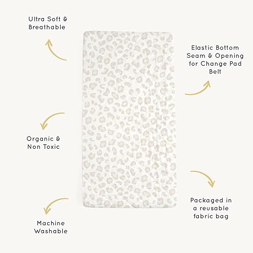 Miniatura 3 de Makemake Organics Funda para cambiador orgánico con certificado GOTS, de algodón orgánico, no tóxico, acolchado, ultra suave, para niñas y niños,