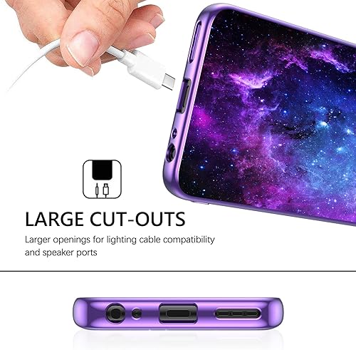 Miniatura 8 de GUAGUA Funda compatible con Motorola Moto G Power 5G 2023 de 6.5 pulgadas que brilla en la oscuridad, nebulosa espacial luminosa nocturna delgada,