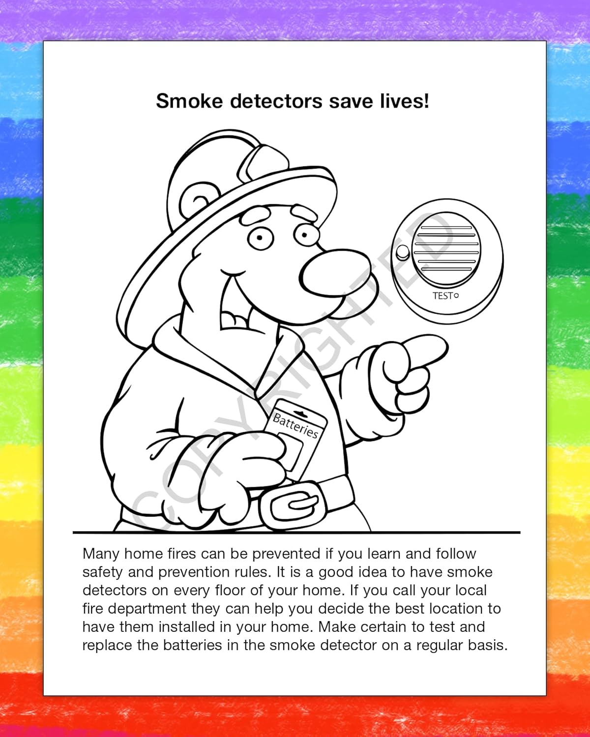 ZOCO – Fire Safety Coloring & Activity Books for Kids (25 Bulk Pack, Without Crayons) – Fire Prevention Week, National Night Out Educational Materials & Preschool Party Supplies