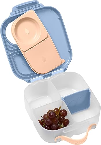 Miniatura 7 de b.box Mini lonchera Bento para niños, contenedor de aperitivos con 2 compartimentos a prueba de fugas, recipientes reutilizables con tapas,