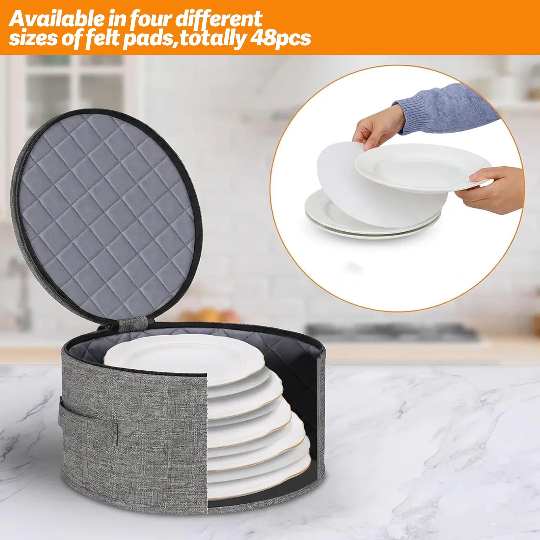 China Storage Container, Storage Box for Tableware, Pack of 6 Moving Boxes with Divider, Tab Window, Stackable, Hard Bowl Storage Box for Wine Glasses for Kitchen Organisation