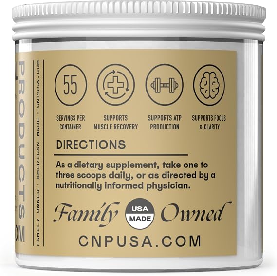 Complete Natural Products Pure Creatine Monohydrate Powder, Micronized for Maximum Absorption, German Made