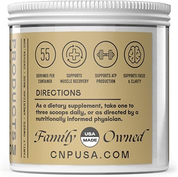 Complete Natural Products Pure Creatine Monohydrate Powder, Micronized for Maximum Absorption, German Made