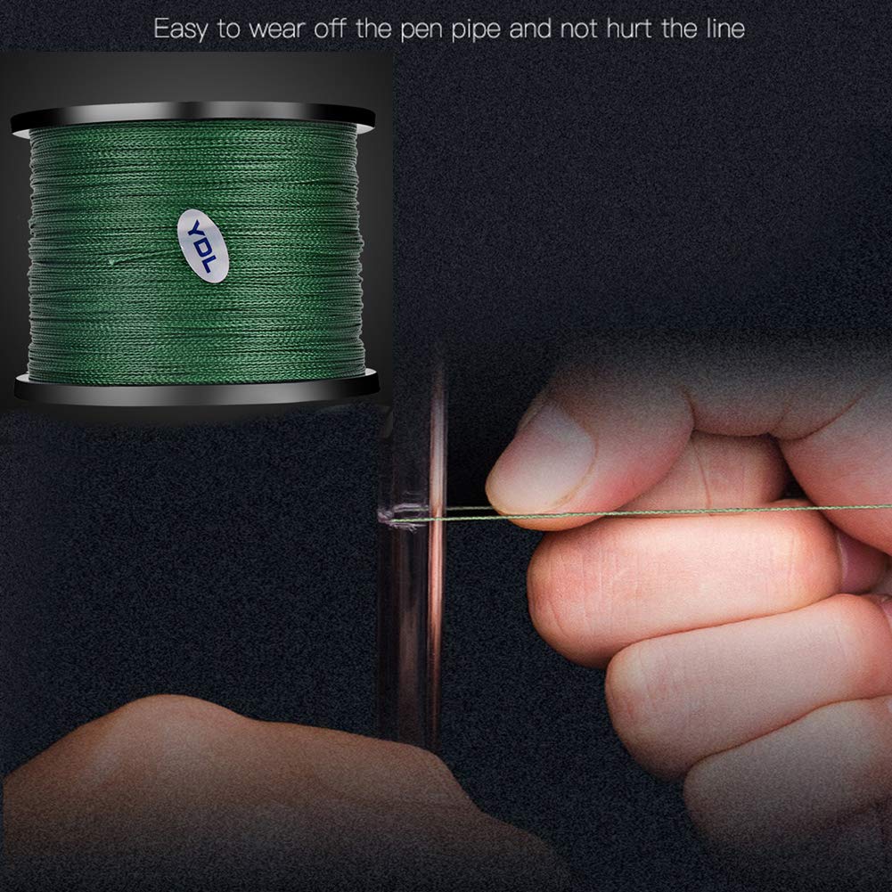 Lenza da Pesca Intrecciata, Intrecciato con 8 Fili, Estremamente Resistente, da 1000 m, di Alta qualità