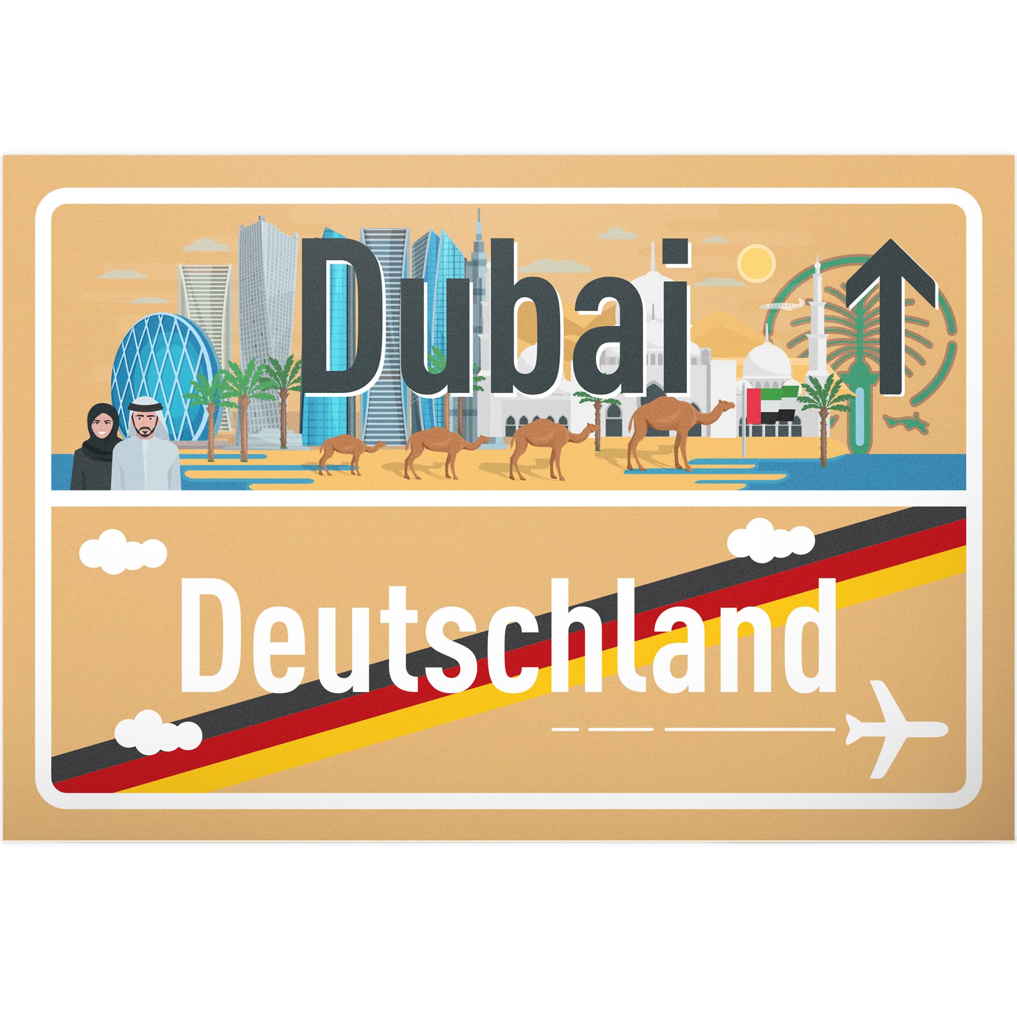 Plaque Décorative DankeDir! – 30x20 Cm, Idée Cadeau De Départ, Bon De Voyage, Pour Homme/femme