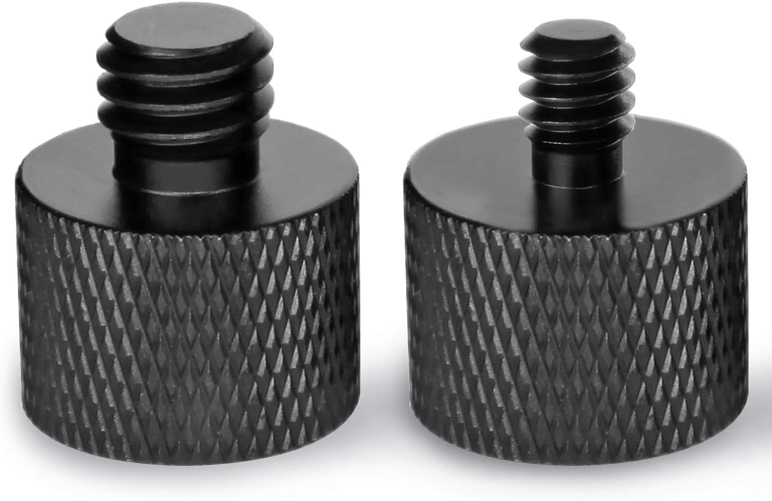 Mic Screw Adapter - 5/8 to 1/4 & 5/8 to 3/8 Adapter Set for Microphone Stand to Tripod and Camera