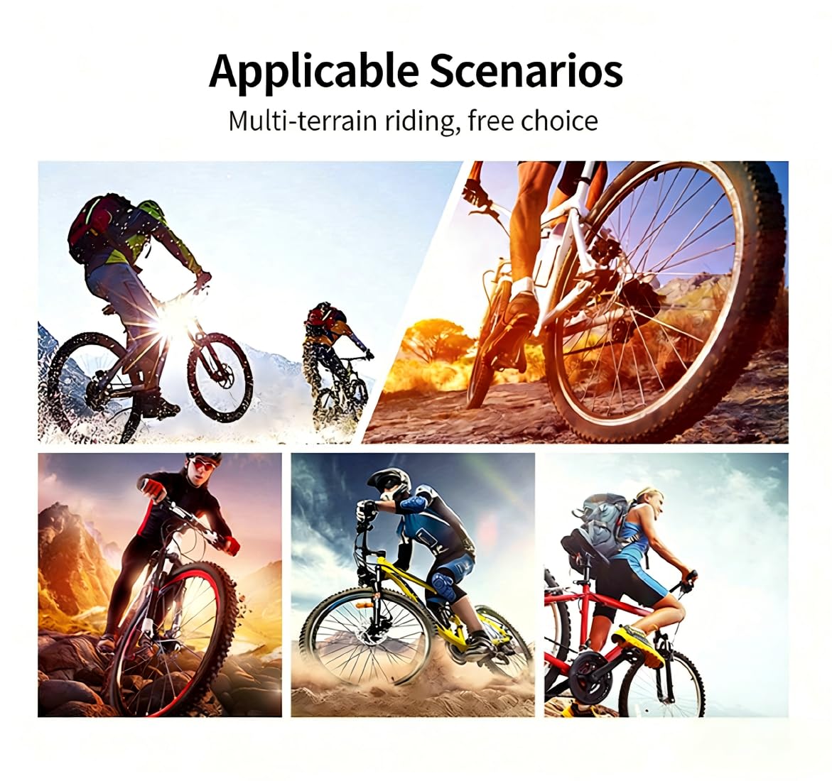 Zapatilla de Ciclismo Hombre Mujer, Zapatos Bicicleta de Montaña Exterior MTB Compatibles con SPD Lock System, Zapatillas de Ciclismo Unisex Adulto Respirables 36-47