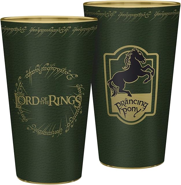 ABYstyle - The Lord of The Rings - Glass XXL - 400 ml - Prancing Pony, Green