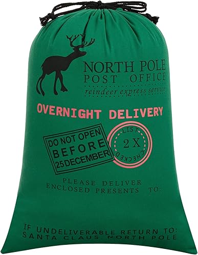 HBlife - Bolsa Santa de algodón con Cordón. Tamaño 19.7 x27.6 pulgadas