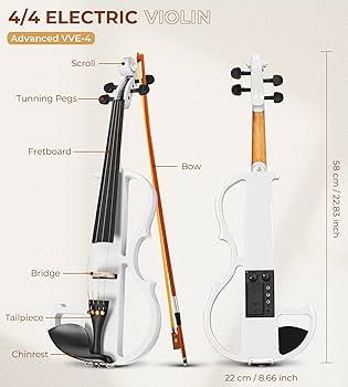 Amazon.com: Vangoa Electric Violin 4/4 Full Size Silent