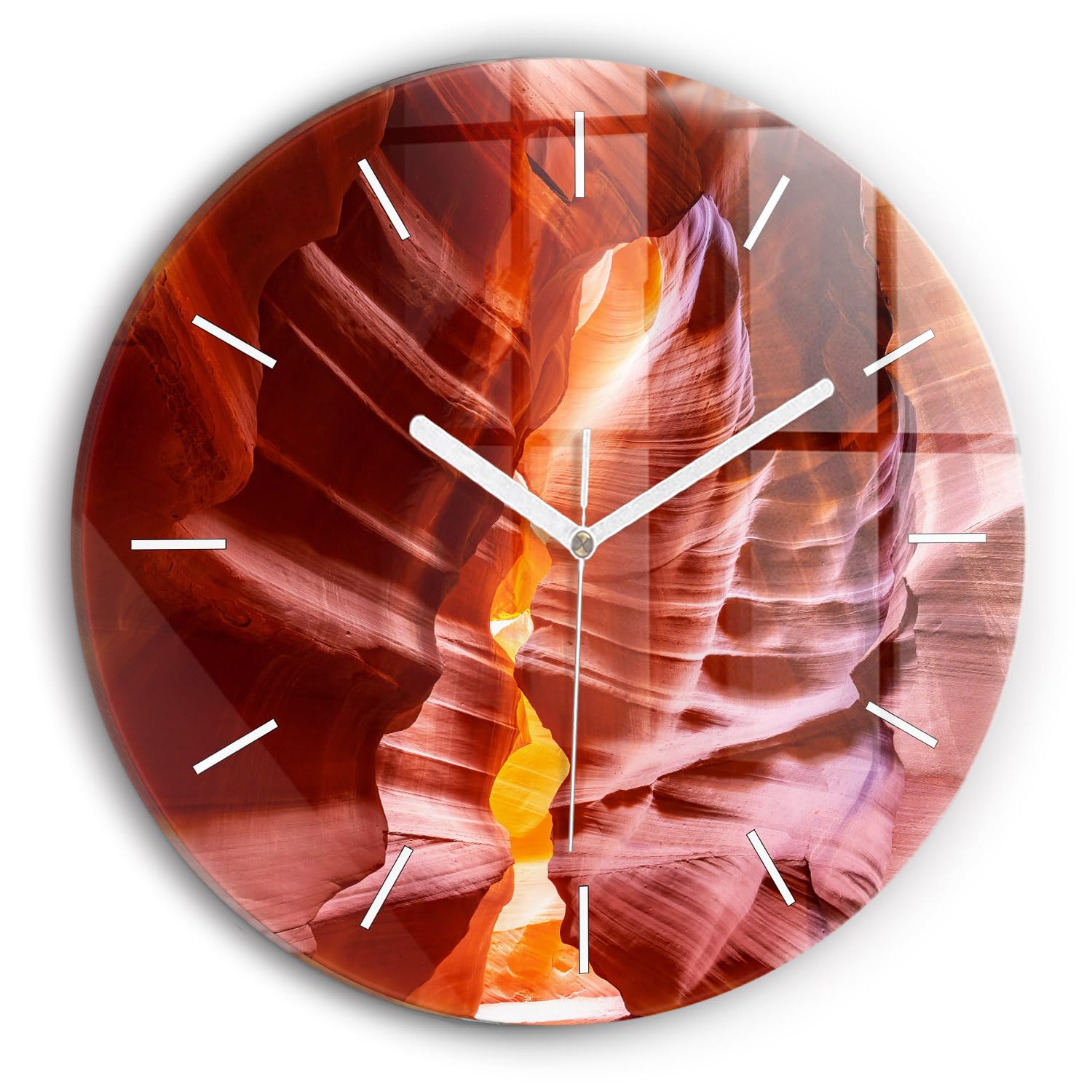 Horloge en Verre Moderne 30 cm Mécanisme Silencieux Wallfluent