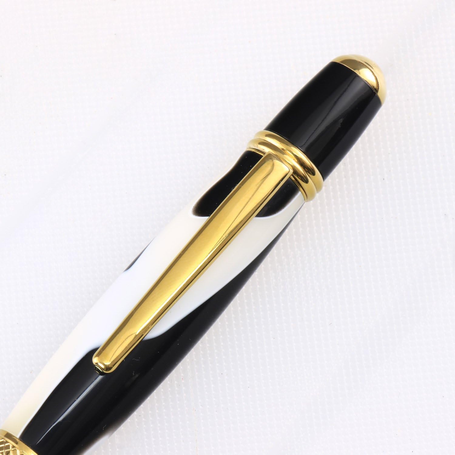 Legacy Woodturning, Viceroy Pen Kit - Titanium Gold and Black Chrome, 4 Pack