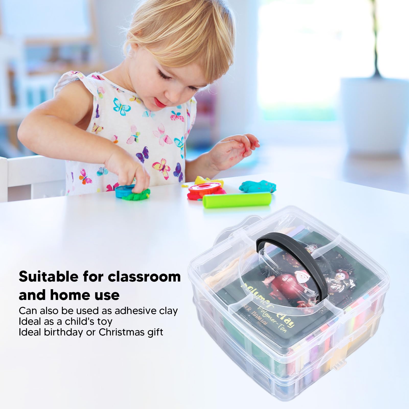Kit educativo di argilla polimerica Set da 42 colori per bambini. Argilla modellabile