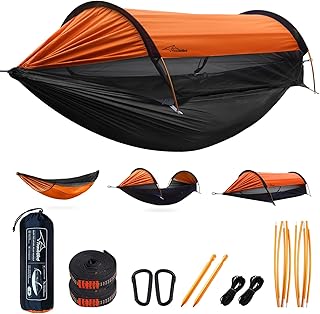 Camping Hammock Tent with Mosquito Net and Sunshade, Extra Large for 2 P...