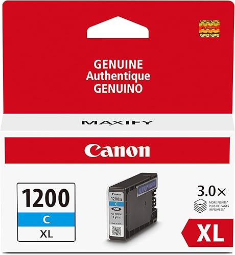 Canon PGI-1200XL - Depósito de tinta cian original, compatible con impresoras MB2120, MB2720, B2020 y MB2320 (opcional)