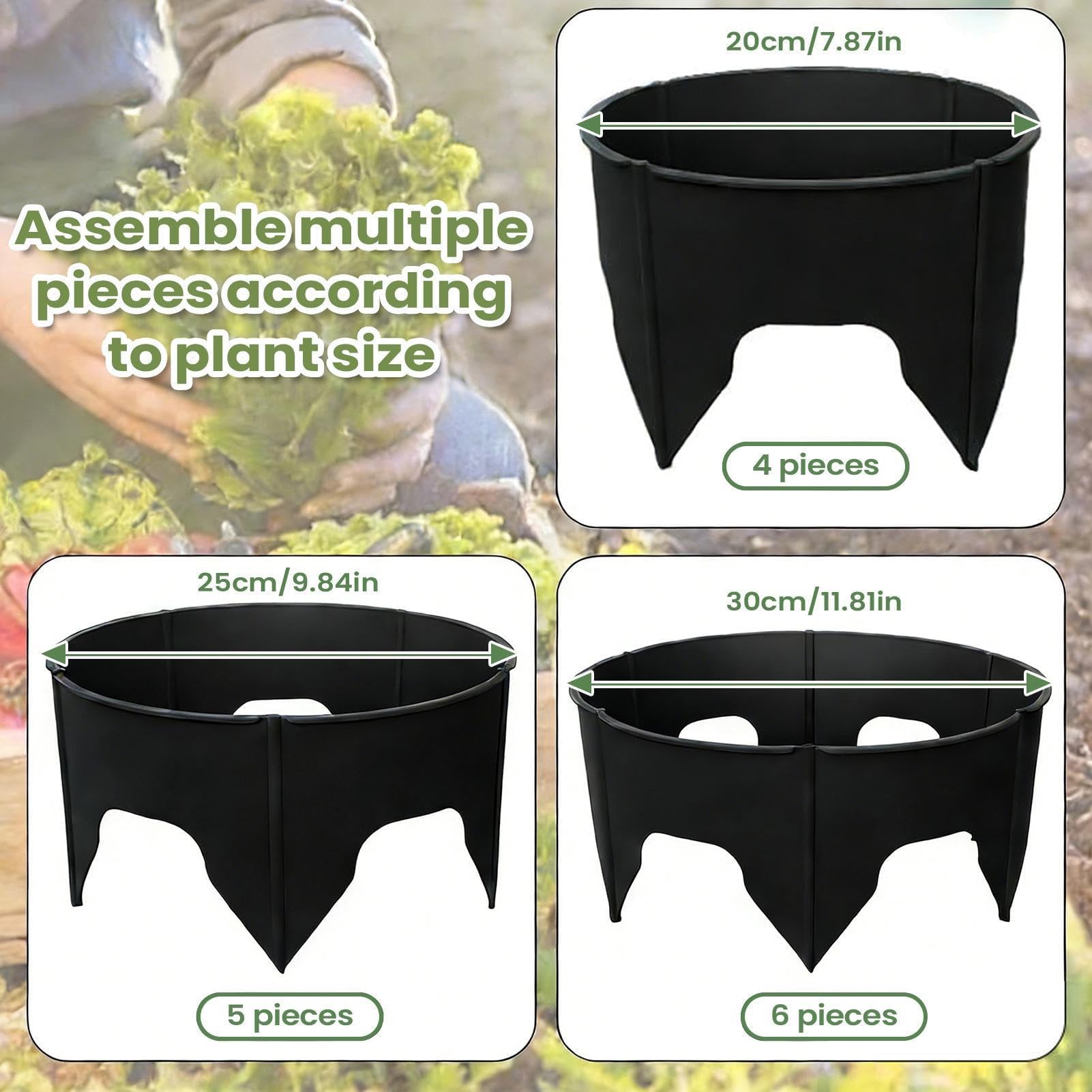 Confezione da 24 GS sistema di irrigazione rotondo a risparmio idrico per serre da giardino, pomodori, peperoni, arbusti, risparmio idrico efficiente per rocce e piante